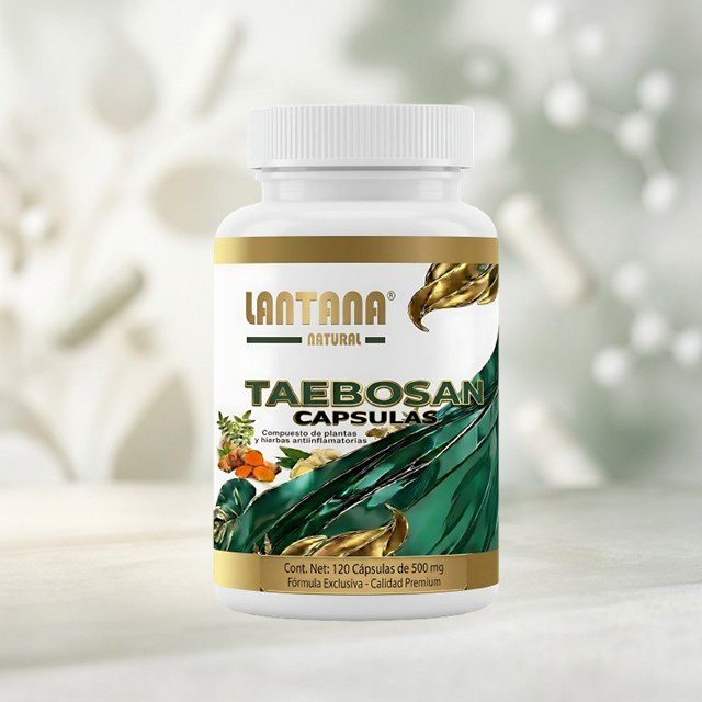 TAEBOSAN capsulas elaborado con plantas y hierbas medicinales antiinflamatorias. de lantana natural